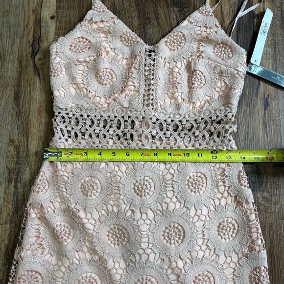 NWT Aqua Blush Floral Lace Dress Size Small - Picture 3 of 8